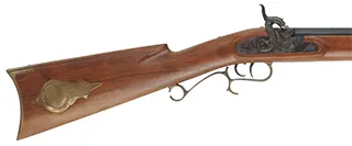 Thompson Center Hawken,
.45 caliber, 28" barrel,
percussion, walnut stock, brass trim, 
used, by Thompson Center Arms